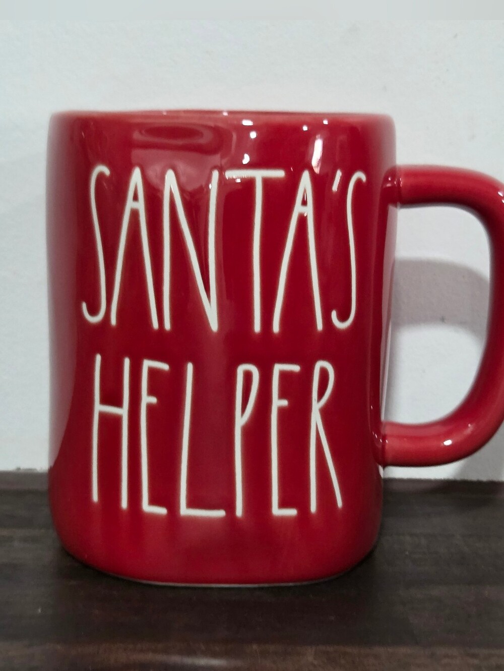 Rae Dunn "Santa's Helper" Holiday Mug